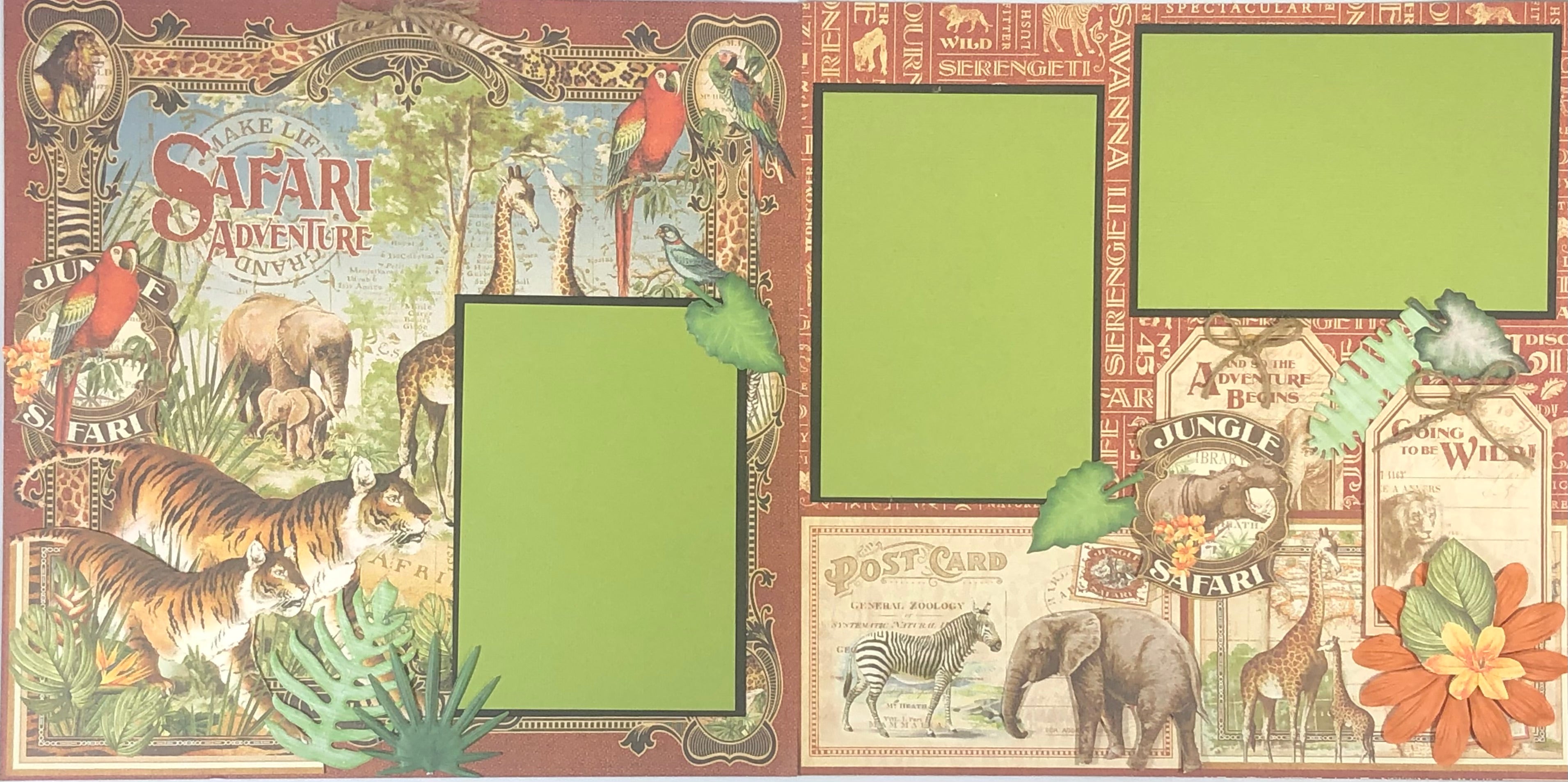 Safari Adventure Scrapbook Layout Kit – Amazing Grace Papercrafts